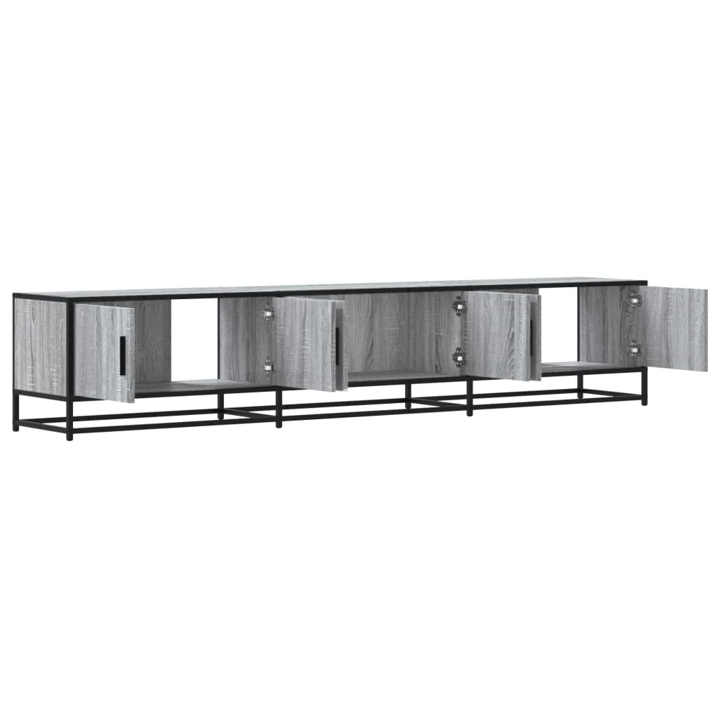 Meuble TV sonoma gris 210x35x41 cm bois d'ingénierie Meubles TV vidaXL   