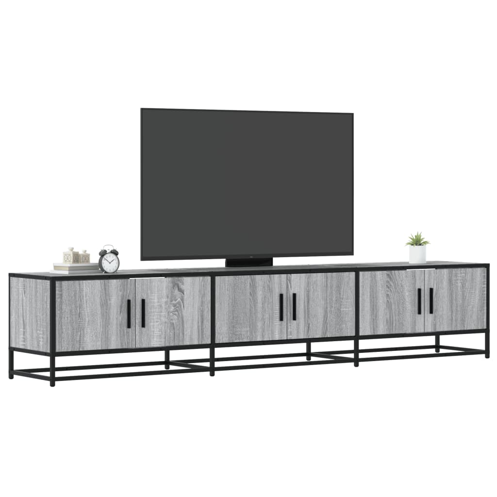Meuble TV sonoma gris 210x35x41 cm bois d'ingénierie Meubles TV vidaXL   