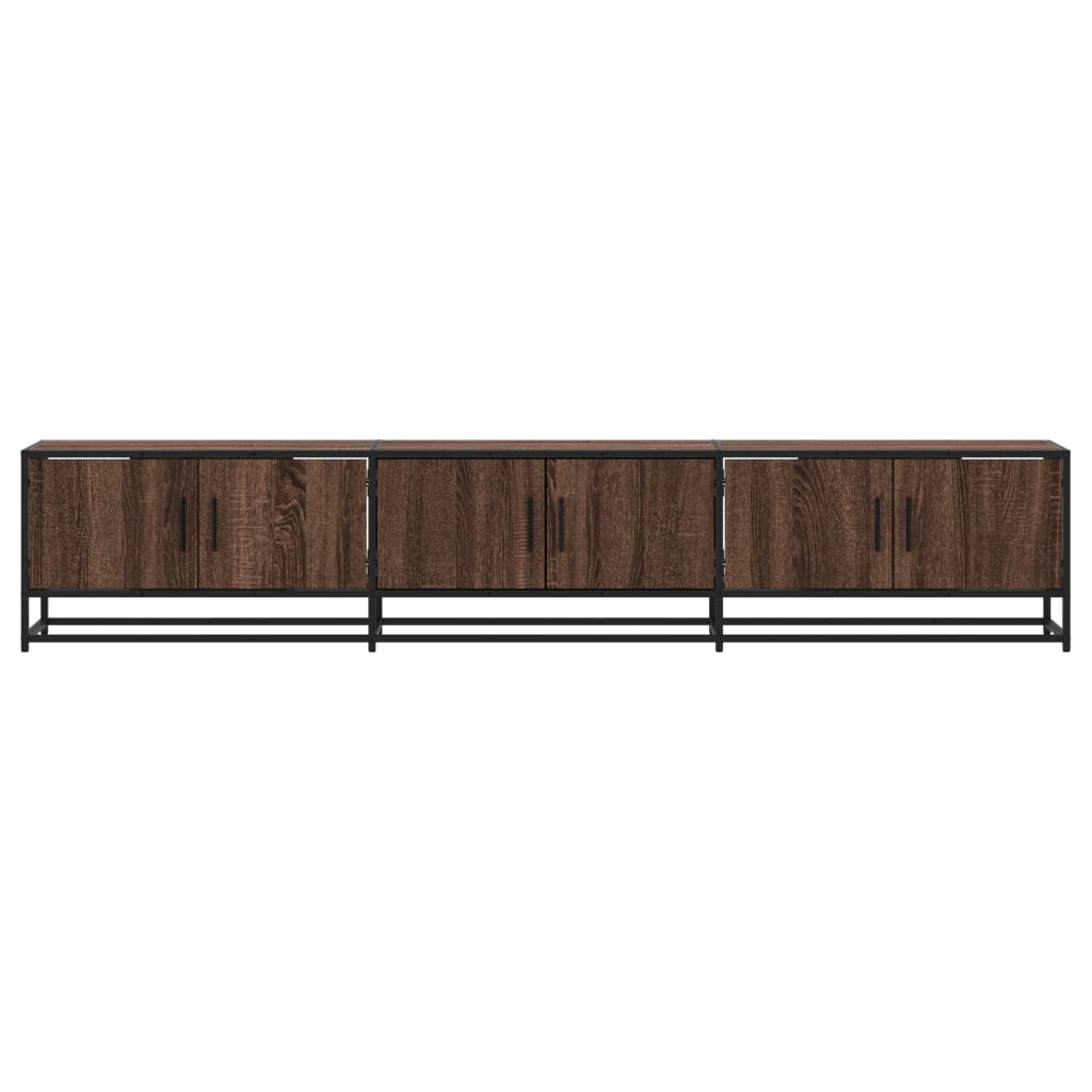 Meuble TV chêne marron 210x35x41 cm bois d'ingénierie Meubles TV vidaXL   