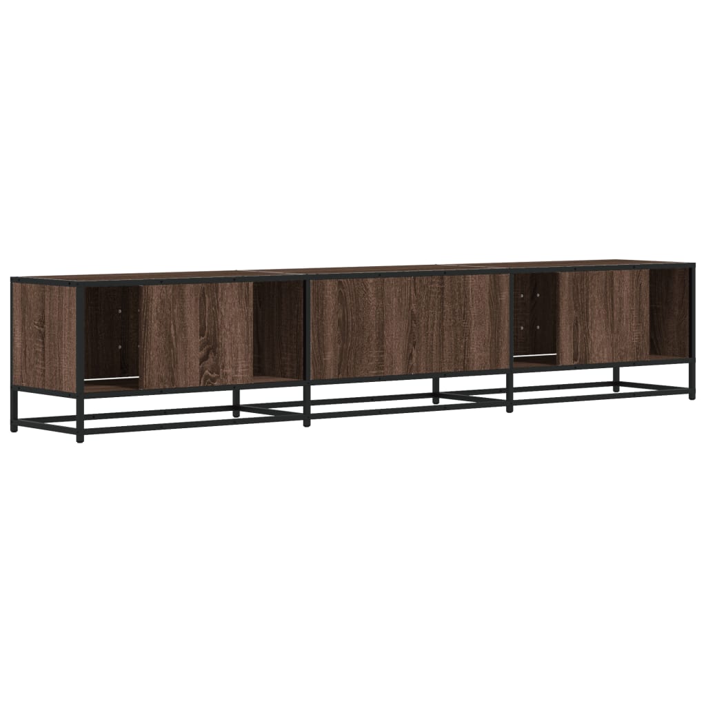 Meuble TV chêne marron 210x35x41 cm bois d'ingénierie Meubles TV vidaXL   