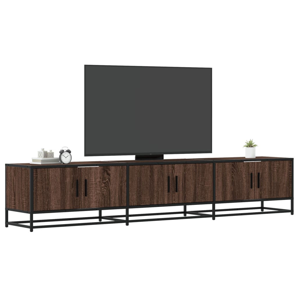 Meuble TV chêne marron 210x35x41 cm bois d'ingénierie Meubles TV vidaXL   