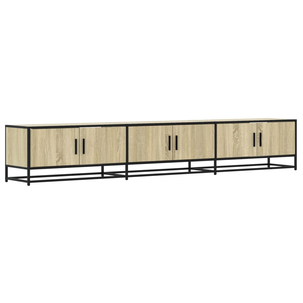 Meuble TV chêne sonoma 240x35x41 cm bois d'ingénierie - XIOS