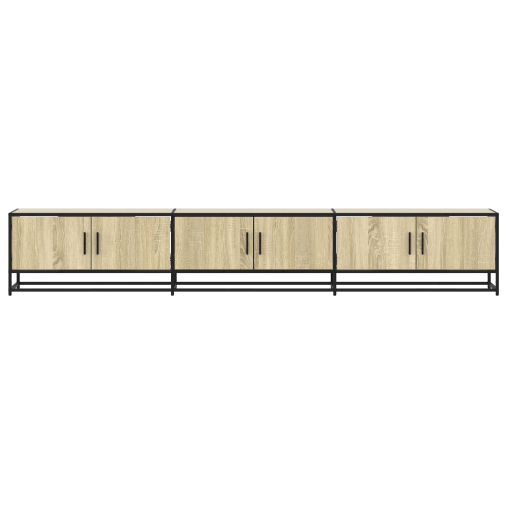 Meuble TV chêne sonoma 240x35x41 cm bois d'ingénierie - XIOS