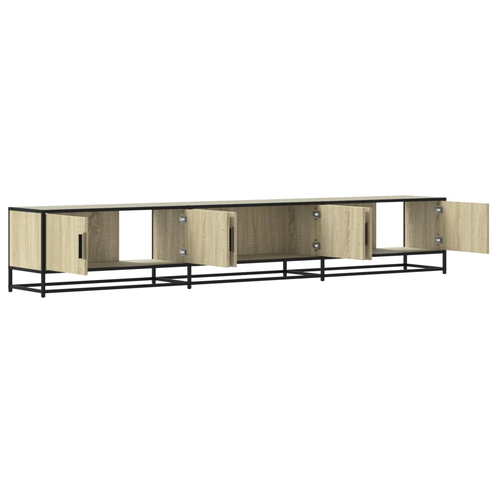 Meuble TV chêne sonoma 240x35x41 cm bois d'ingénierie - XIOS