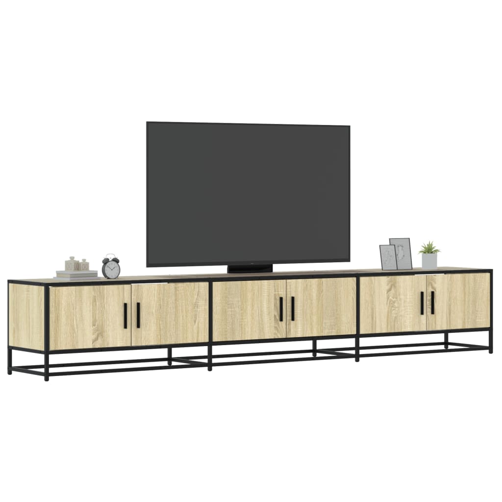 Meuble TV chêne sonoma 240x35x41 cm bois d'ingénierie - XIOS