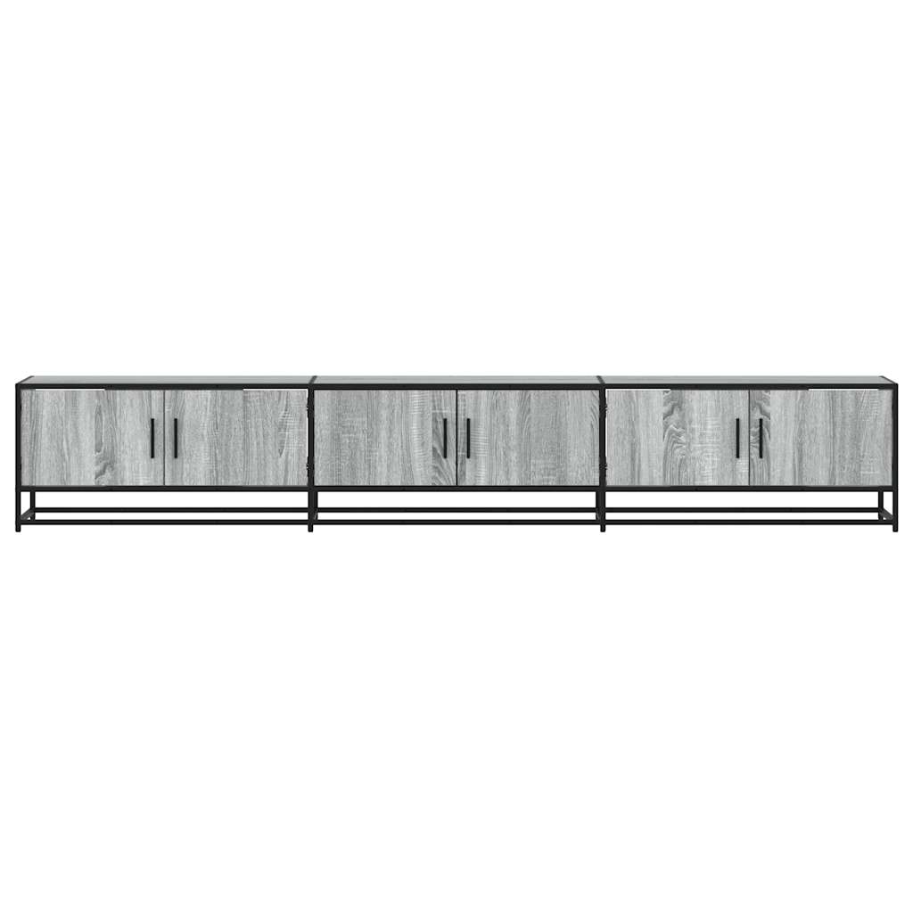 Meuble TV sonoma gris 240x35x41 cm bois d'ingénierie Meubles TV vidaXL   