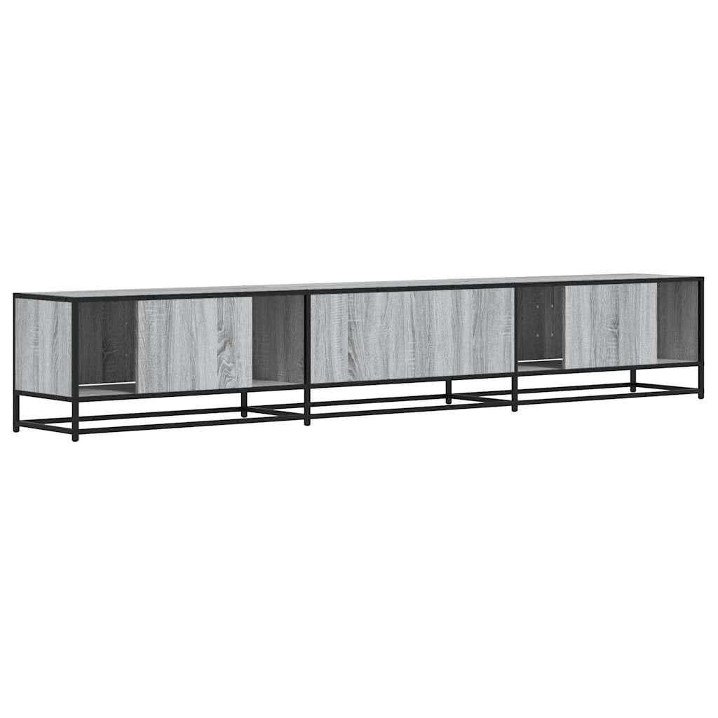 Meuble TV sonoma gris 240x35x41 cm bois d'ingénierie Meubles TV vidaXL   