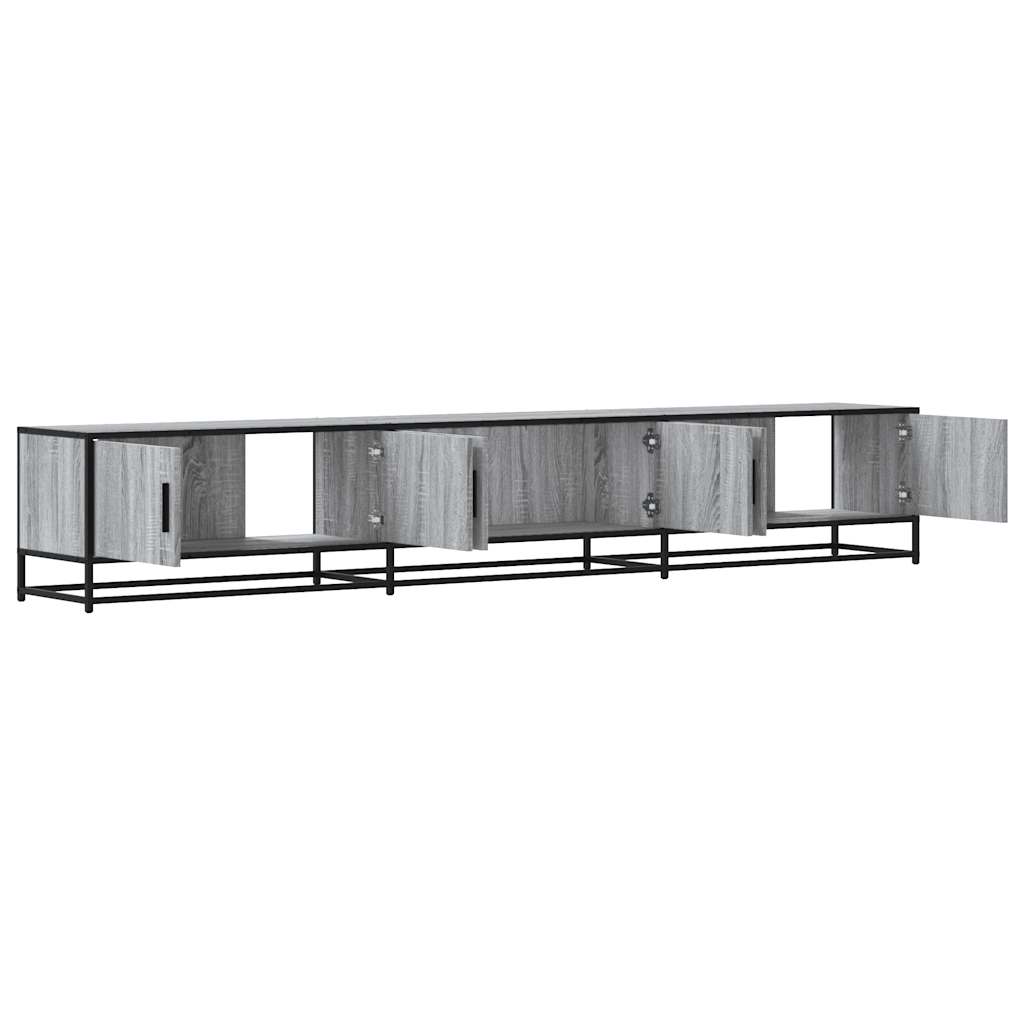 Meuble TV sonoma gris 240x35x41 cm bois d'ingénierie Meubles TV vidaXL   