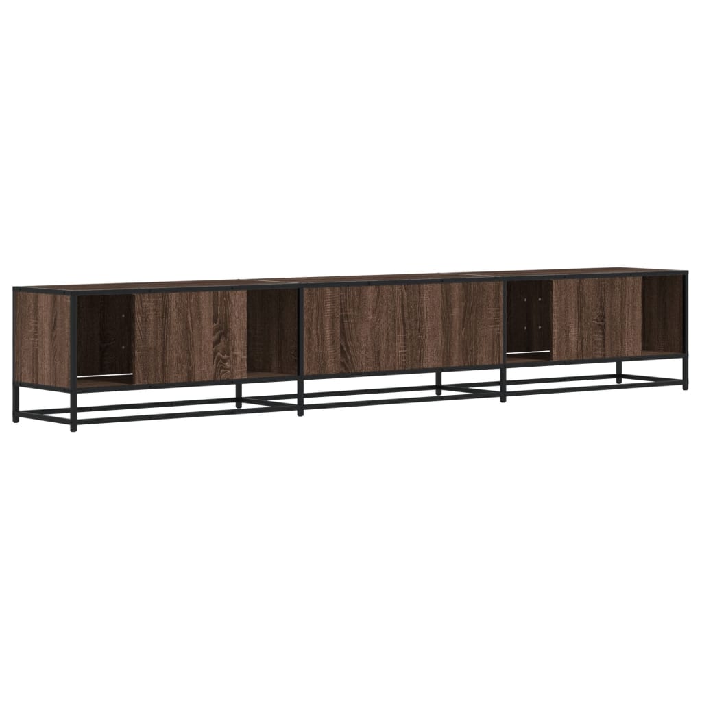 Meuble TV chêne marron 240x35x41 cm bois d'ingénierie Meubles TV vidaXL   