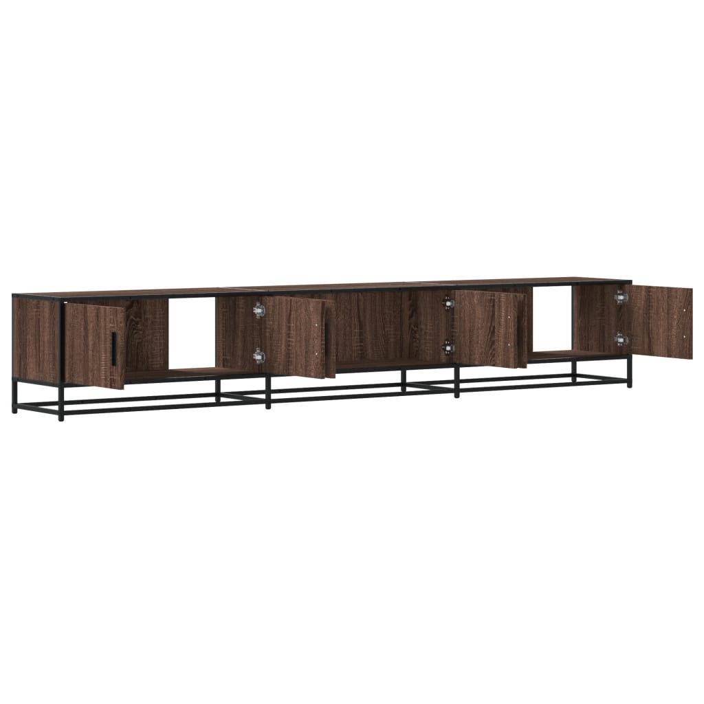 Meuble TV chêne marron 240x35x41 cm bois d'ingénierie Meubles TV vidaXL   