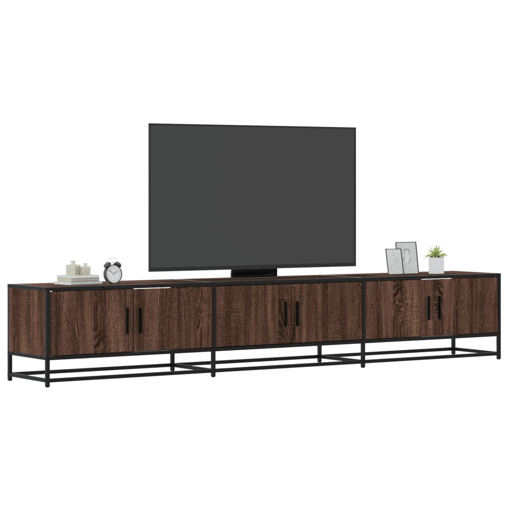 Meuble TV chêne marron 240x35x41 cm bois d'ingénierie Meubles TV vidaXL   