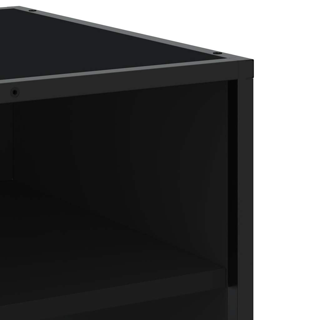 Meuble TV noir 180,5x40x46 cm bois d'ingénierie - XIOS
