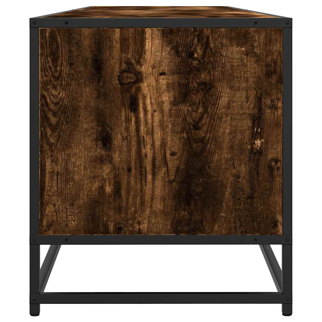 Meuble TV chêne fumé 180,5x40x46 cm bois d'ingénierie - XIOS