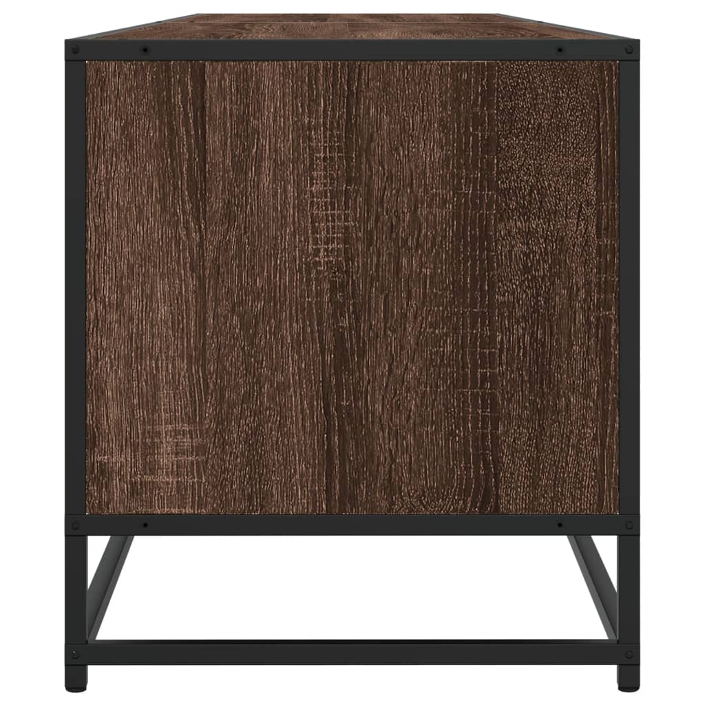 Meuble TV chêne marron 180x40x46 cm bois d'ingénierie - XIOS