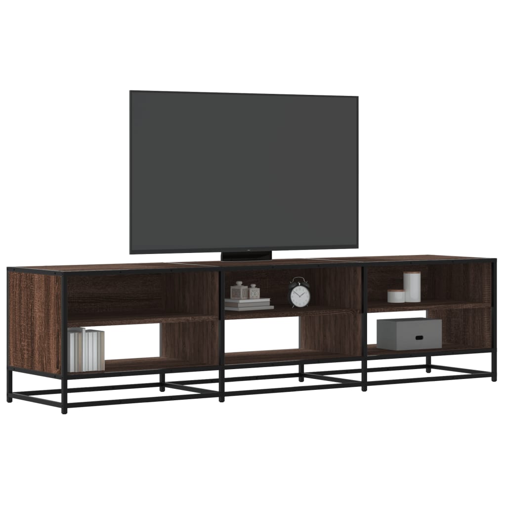 Meuble TV chêne marron 180x40x46 cm bois d'ingénierie - XIOS