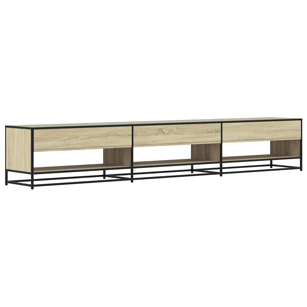 Meuble TV chêne sonoma 270x40x46 cm bois d'ingénierie - XIOS