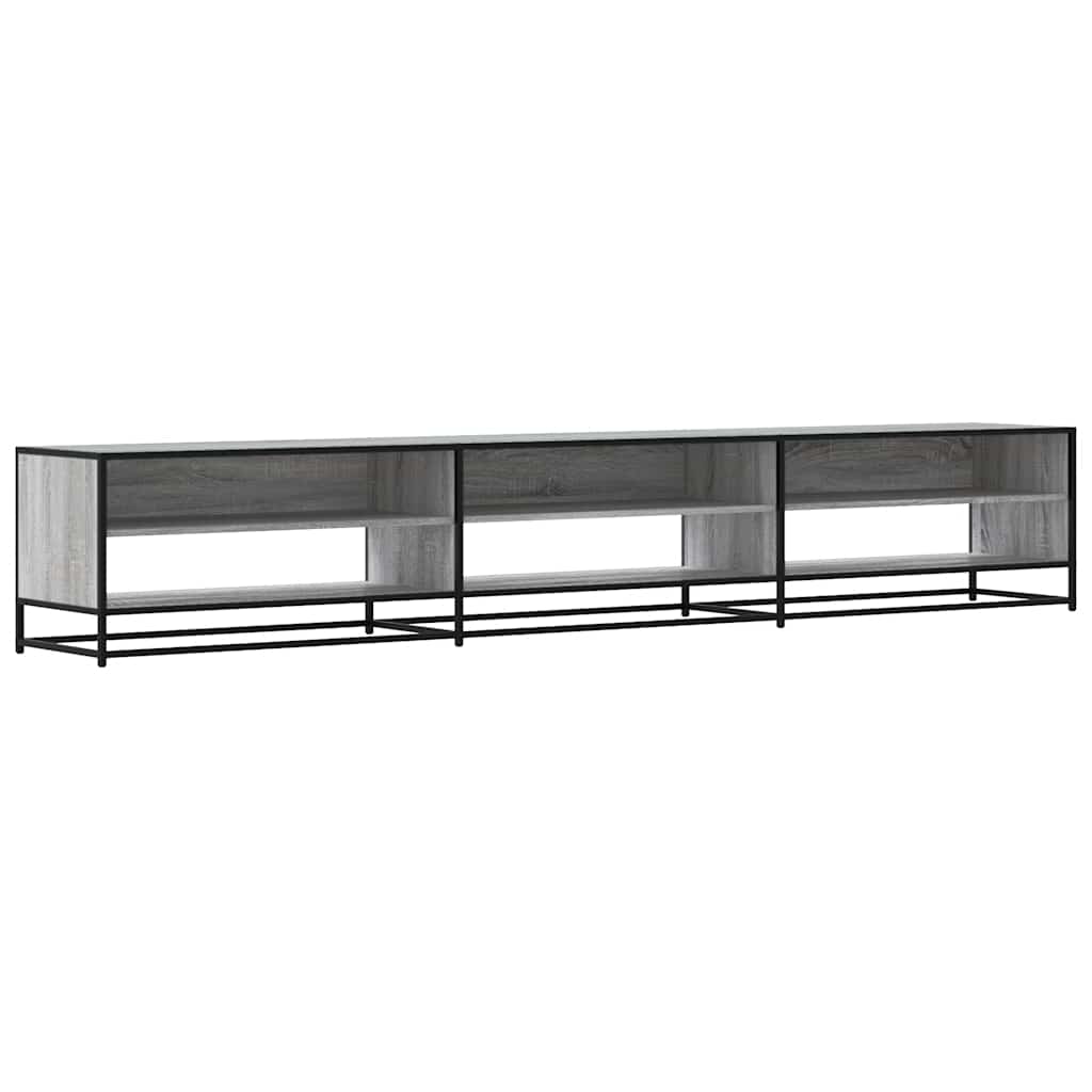 Meuble TV sonoma gris 270x40x46 cm bois d'ingénierie - XIOS