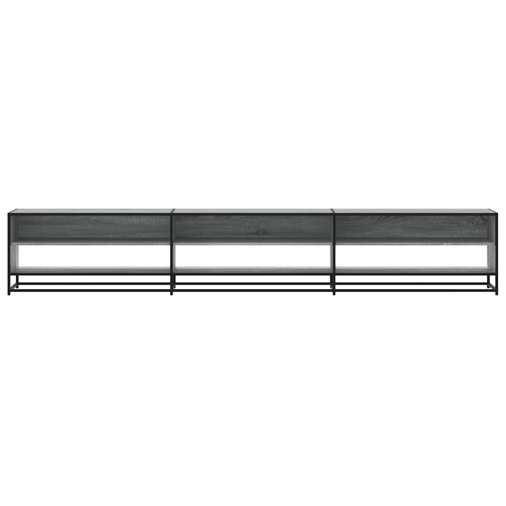 Meuble TV sonoma gris 270x40x46 cm bois d'ingénierie - XIOS