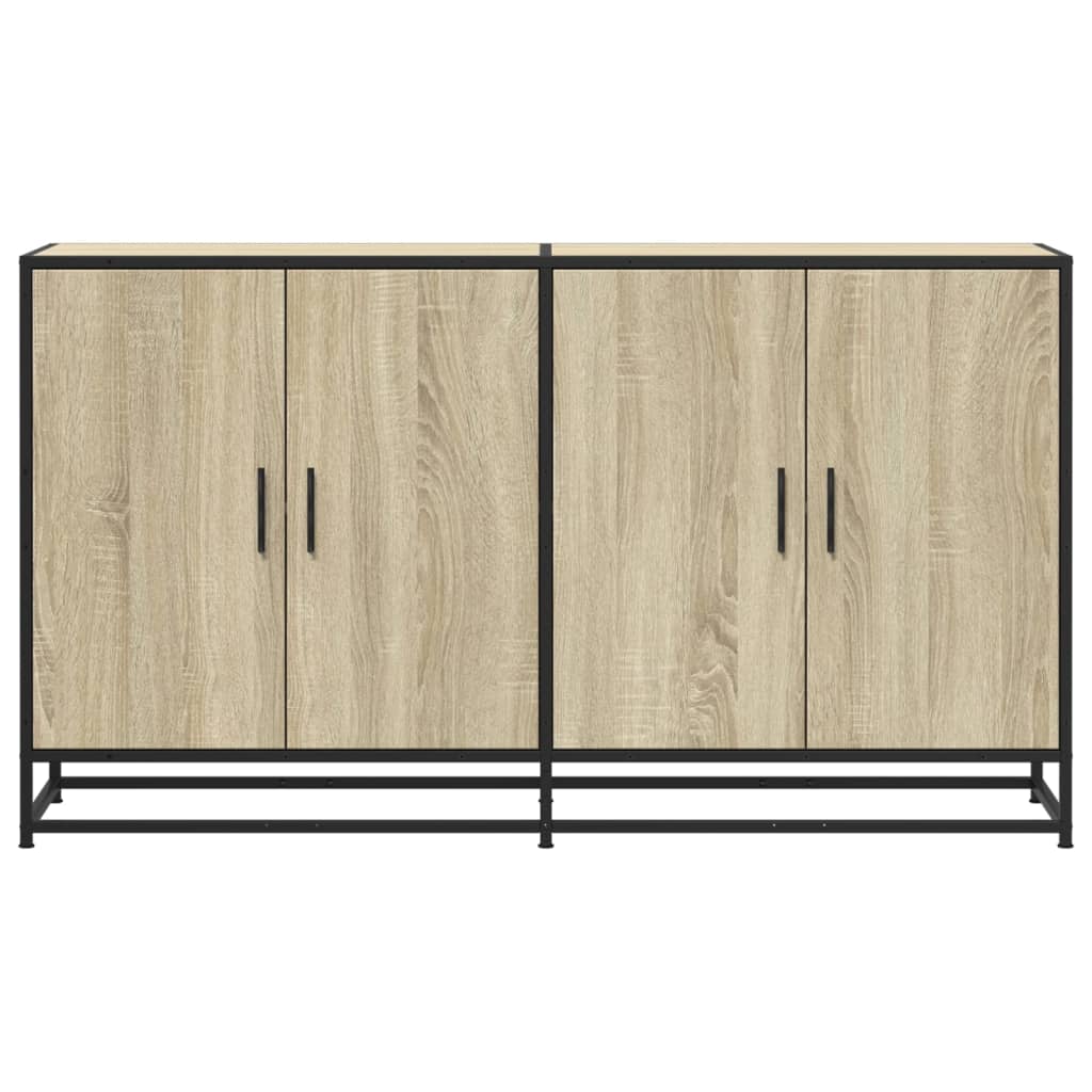 Buffet chêne sonoma 134x35x76 cm bois d'ingénierie - XIOS