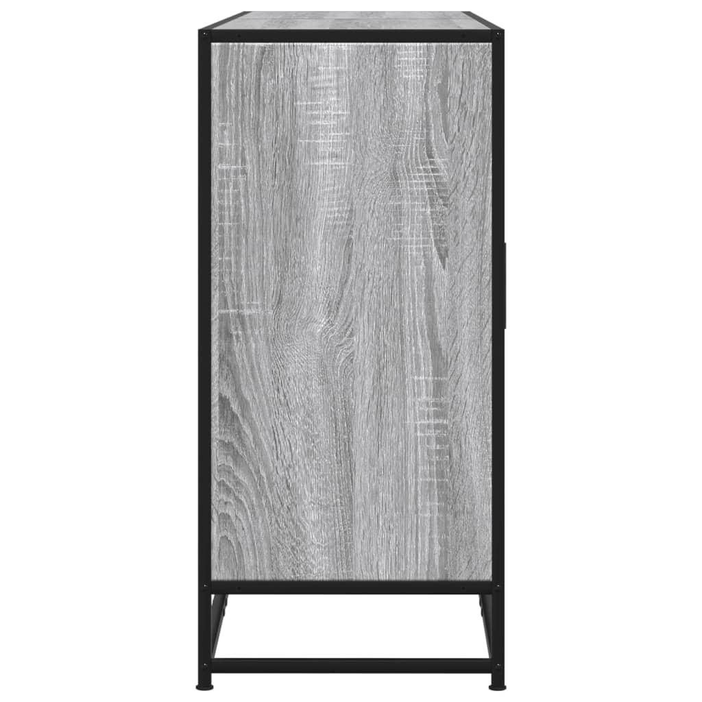 Buffet sonoma gris 134x35x76 cm bois d'ingénierie - XIOS