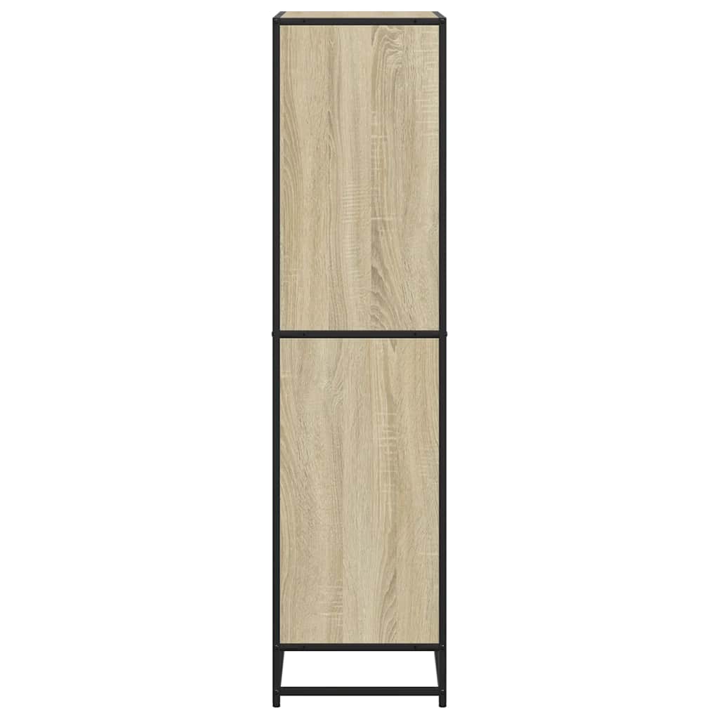 Bibliothèque chêne sonoma 60x35x139 cm bois d'ingénierie - XIOS