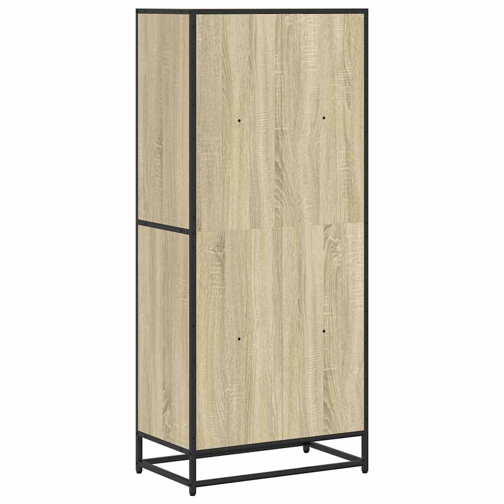 Bibliothèque chêne sonoma 60x35x139 cm bois d'ingénierie - XIOS