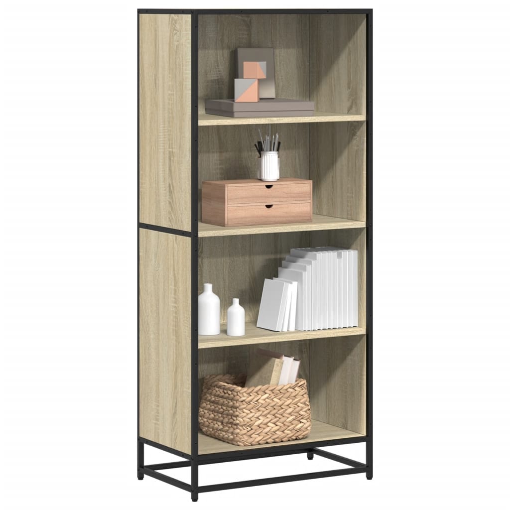 Bibliothèque chêne sonoma 60x35x139 cm bois d'ingénierie - XIOS