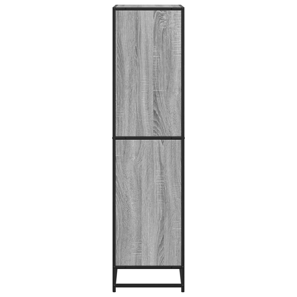 Bibliothèque sonoma gris 60x35x139 cm bois d'ingénierie - XIOS