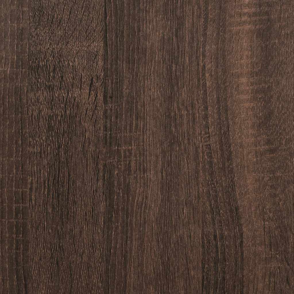 Bibliothèque chêne marron 60x35x139 cm bois d'ingénierie - XIOS