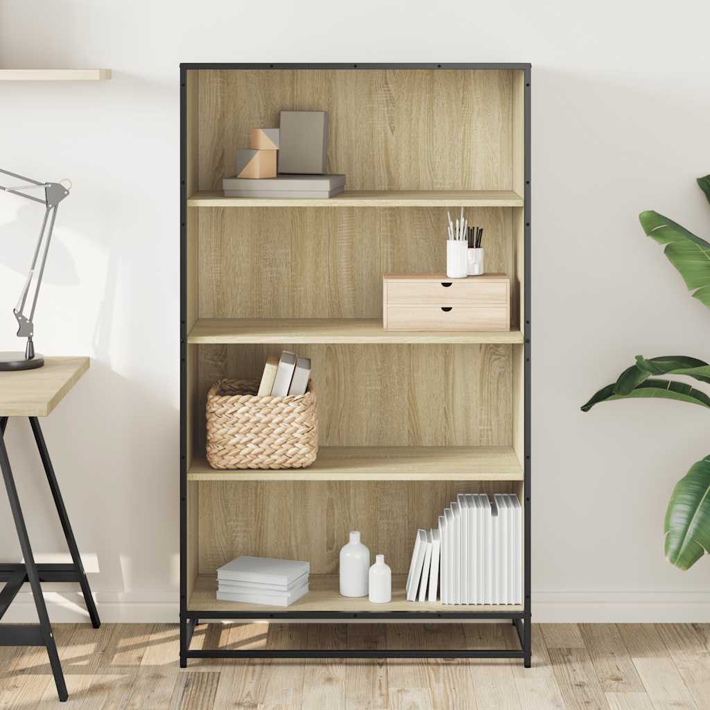 Bibliothèque chêne sonoma 80,5x35x139 cm bois d'ingénierie - XIOS
