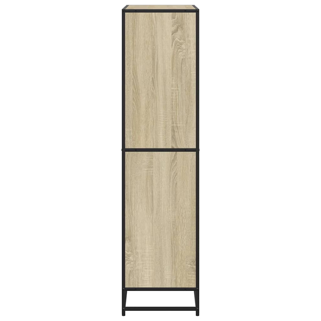 Bibliothèque chêne sonoma 80,5x35x139 cm bois d'ingénierie - XIOS