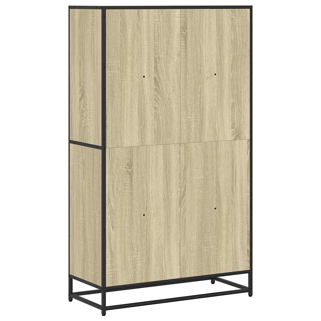 Bibliothèque chêne sonoma 80,5x35x139 cm bois d'ingénierie - XIOS