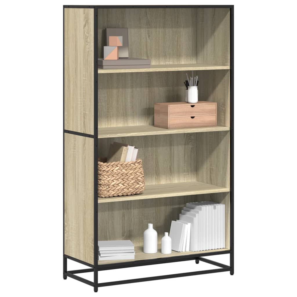 Bibliothèque chêne sonoma 80,5x35x139 cm bois d'ingénierie - XIOS