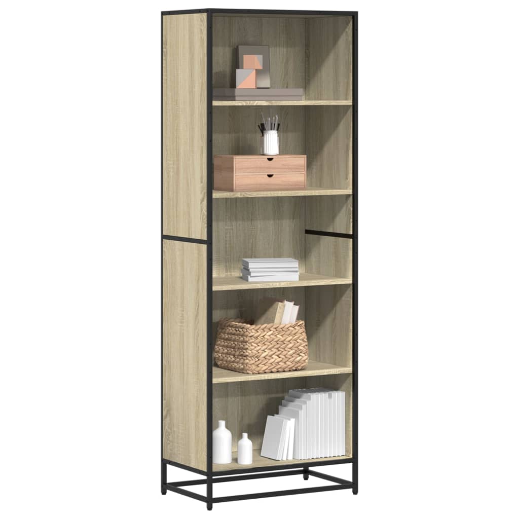 Bibliothèque chêne sonoma 60x35x170,5 cm bois d'ingénierie - XIOS
