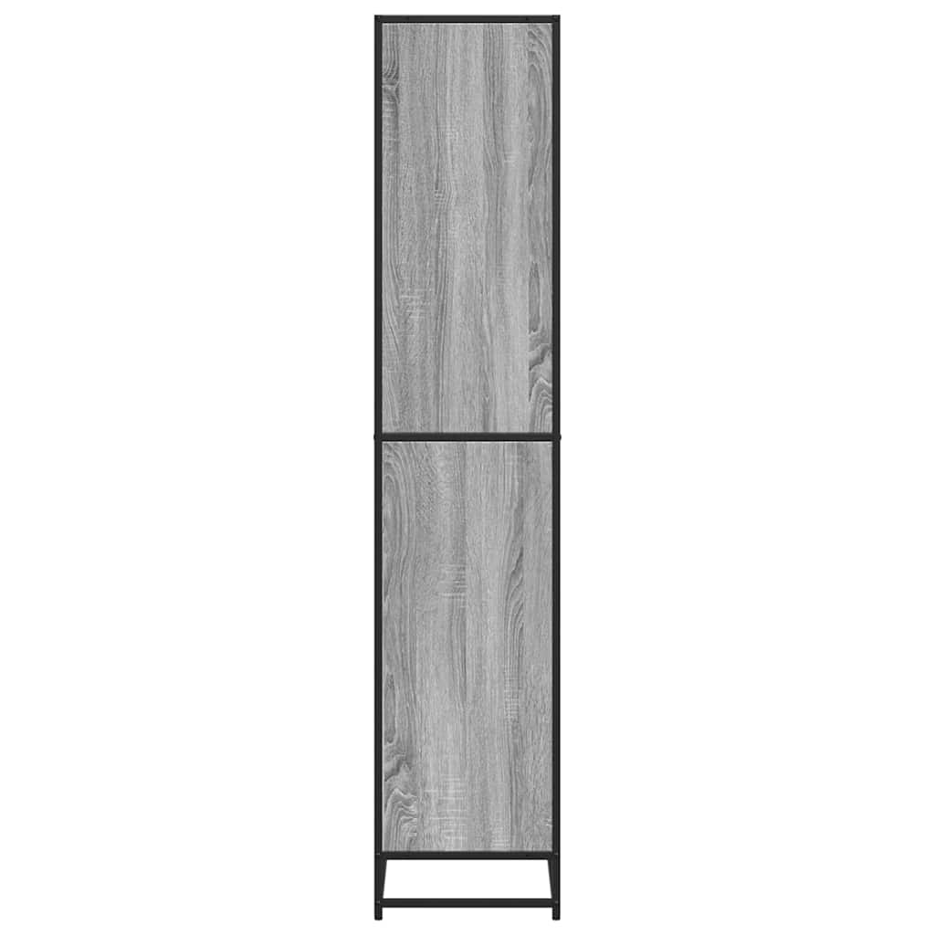 Bibliothèque sonoma gris 60x35x170,5 cm bois d'ingénierie - XIOS