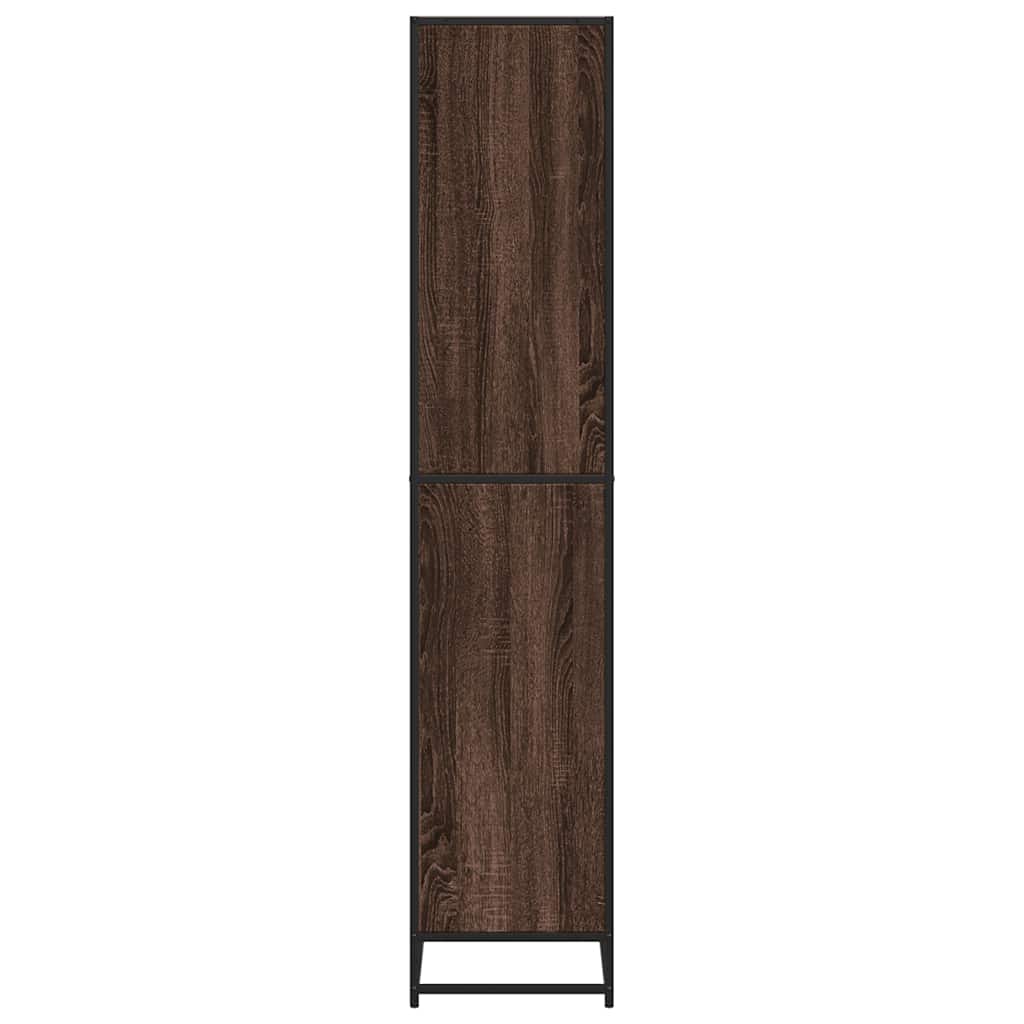 Bibliothèque chêne marron 60x35x170,5 cm bois d'ingénierie - XIOS