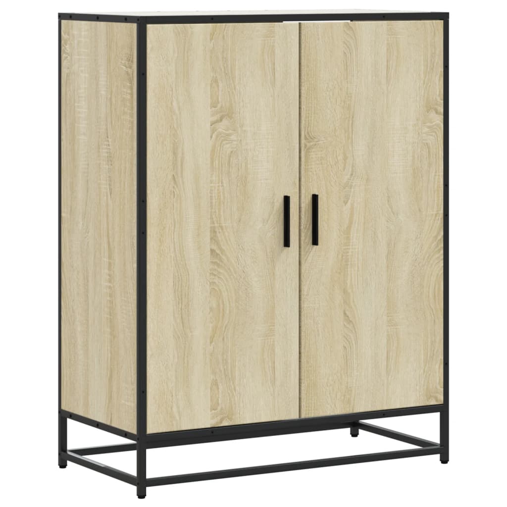Armoire à chaussures chêne sonoma bois d'ingénierie et métal - XIOS