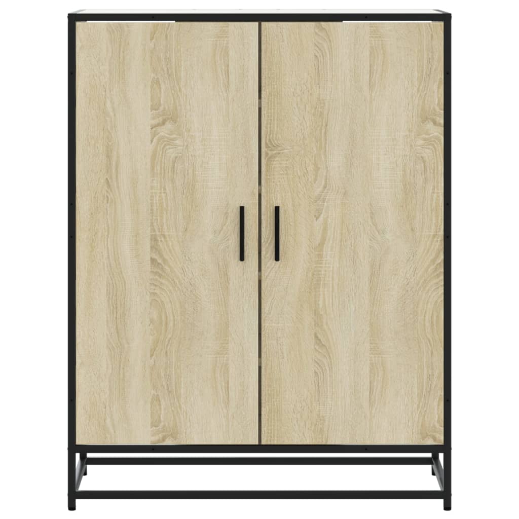 Armoire à chaussures chêne sonoma bois d'ingénierie et métal - XIOS
