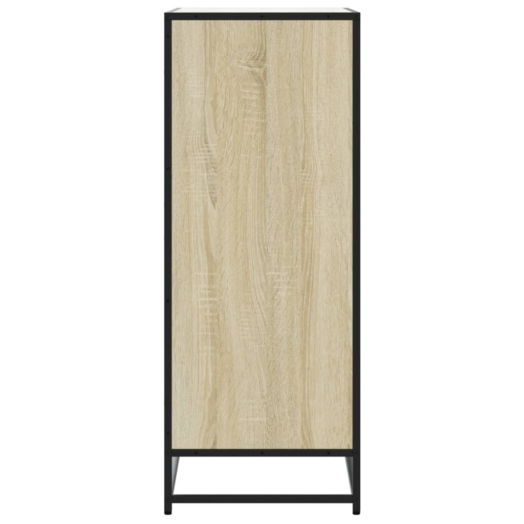 Armoire à chaussures chêne sonoma bois d'ingénierie et métal - XIOS