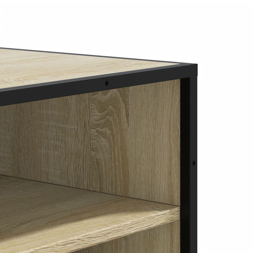 Armoire à chaussures chêne sonoma bois d'ingénierie et métal - XIOS