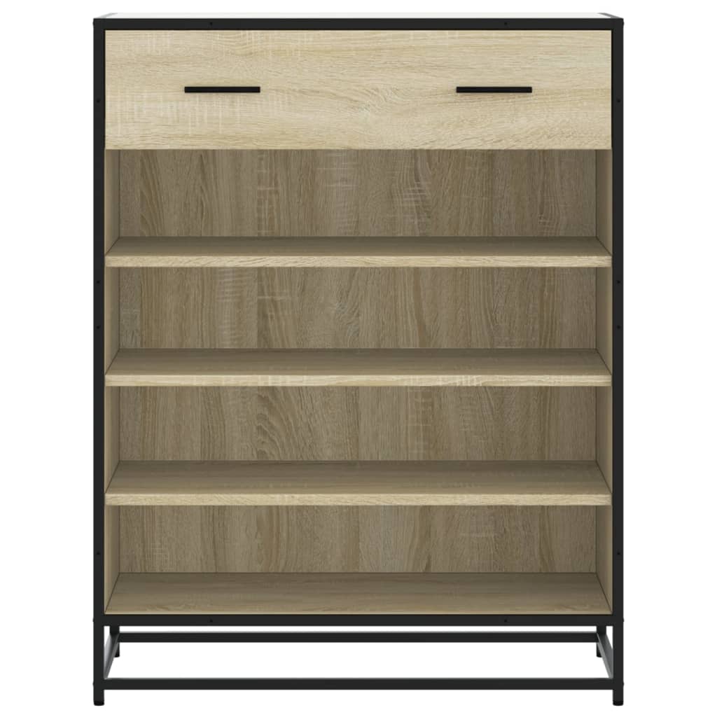 Armoire à chaussures chêne sonoma bois d'ingénierie et métal - XIOS