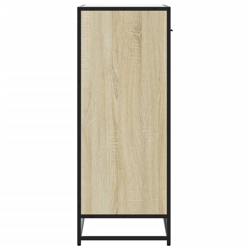 Armoire à chaussures chêne sonoma bois d'ingénierie et métal - XIOS