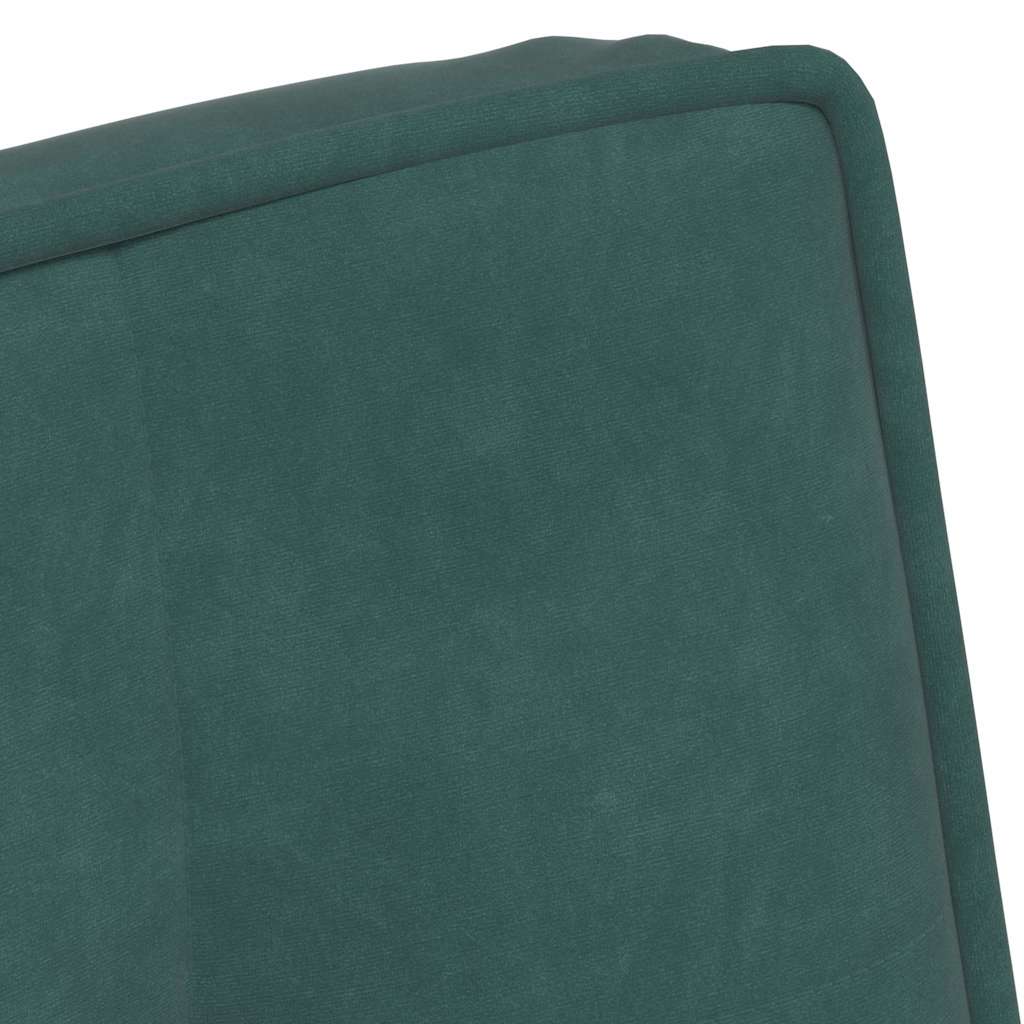 Chaise de relaxation avec tabouret Vert foncé Velours - XIOS