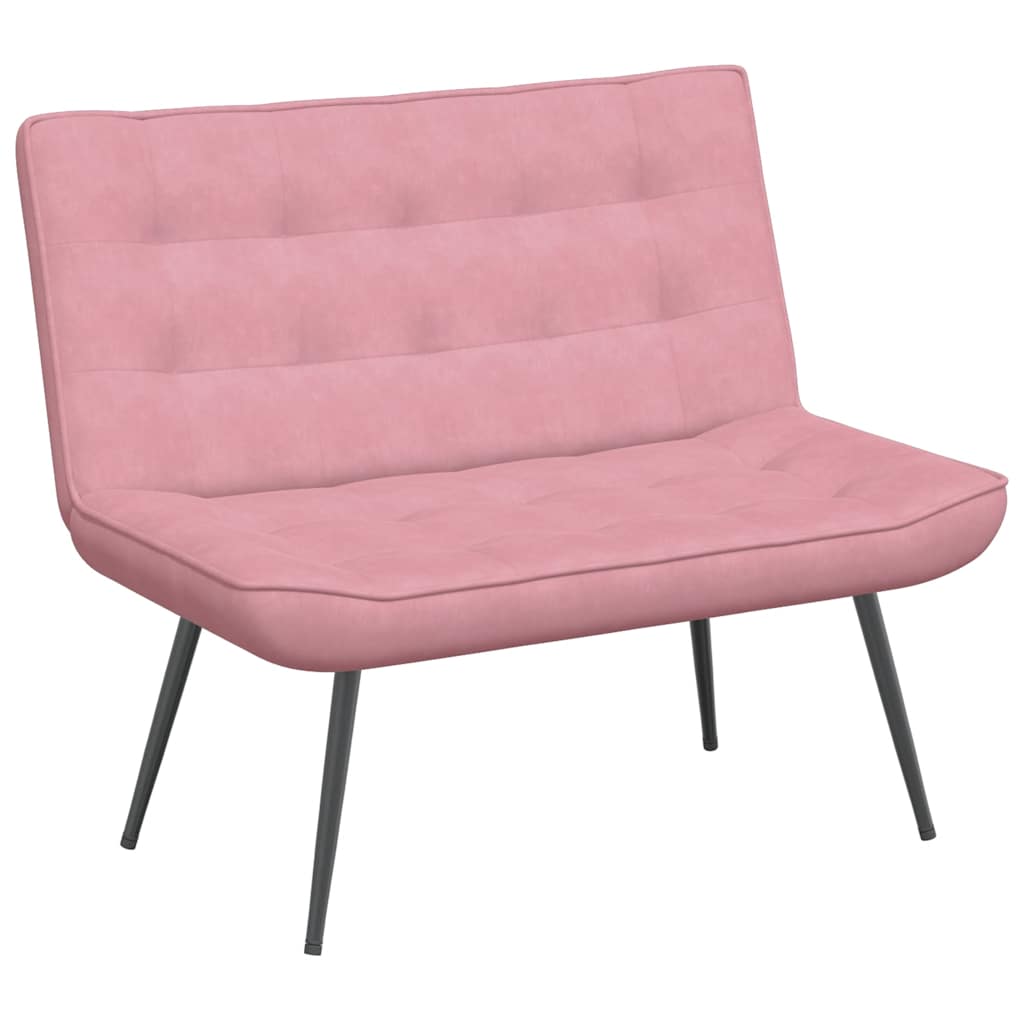 Banc rose 110x74x84 cm velours - XIOS