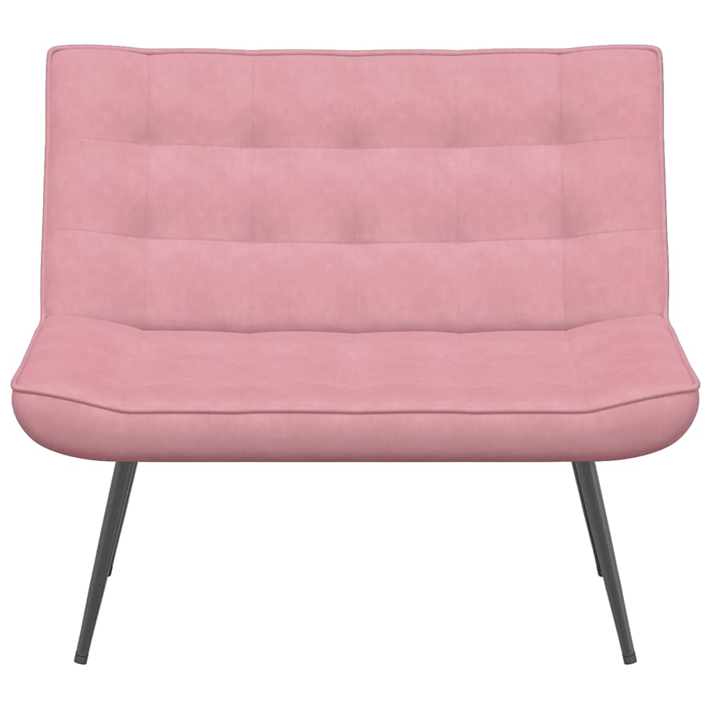 Banc rose 110x74x84 cm velours - XIOS