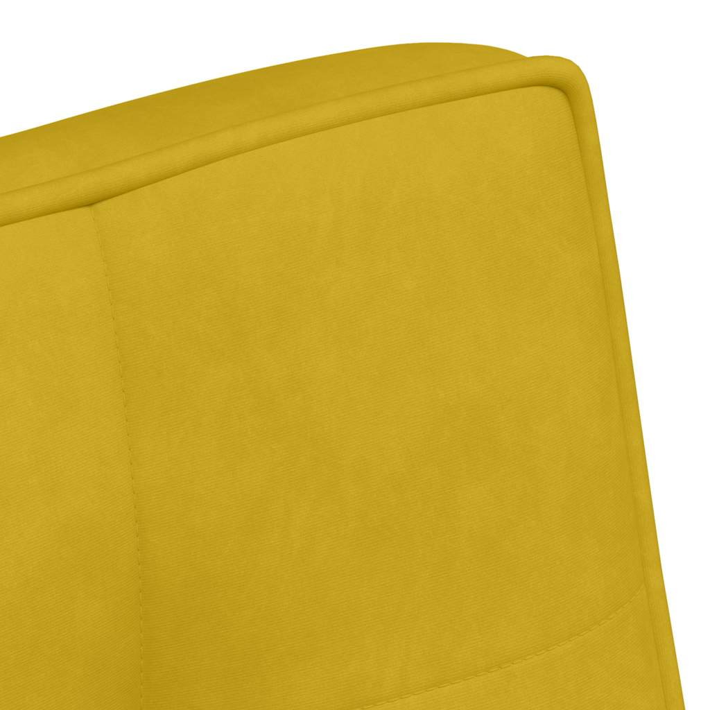 Banc jaune 110x74x84 cm velours - XIOS