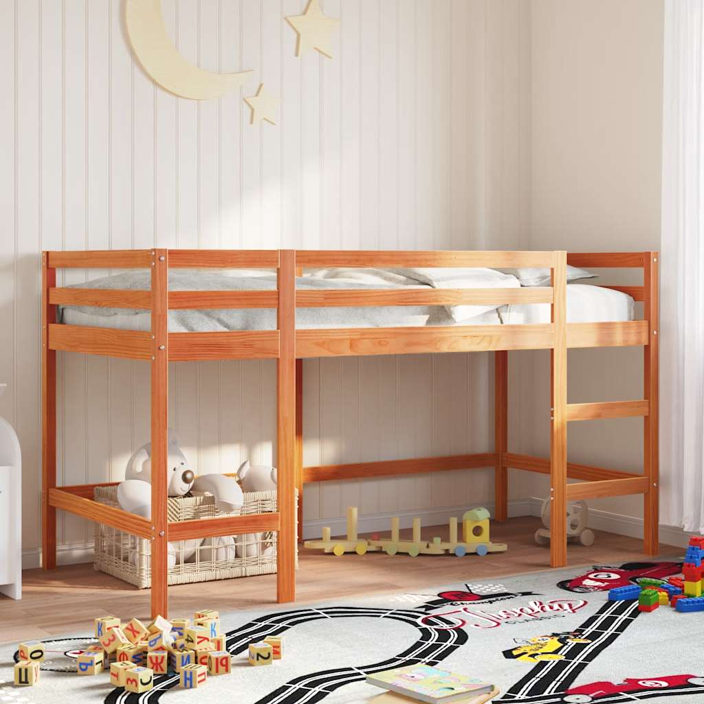 Lit mezzanine d'enfants sans matelas avec échelle 80x200 cm - XIOS