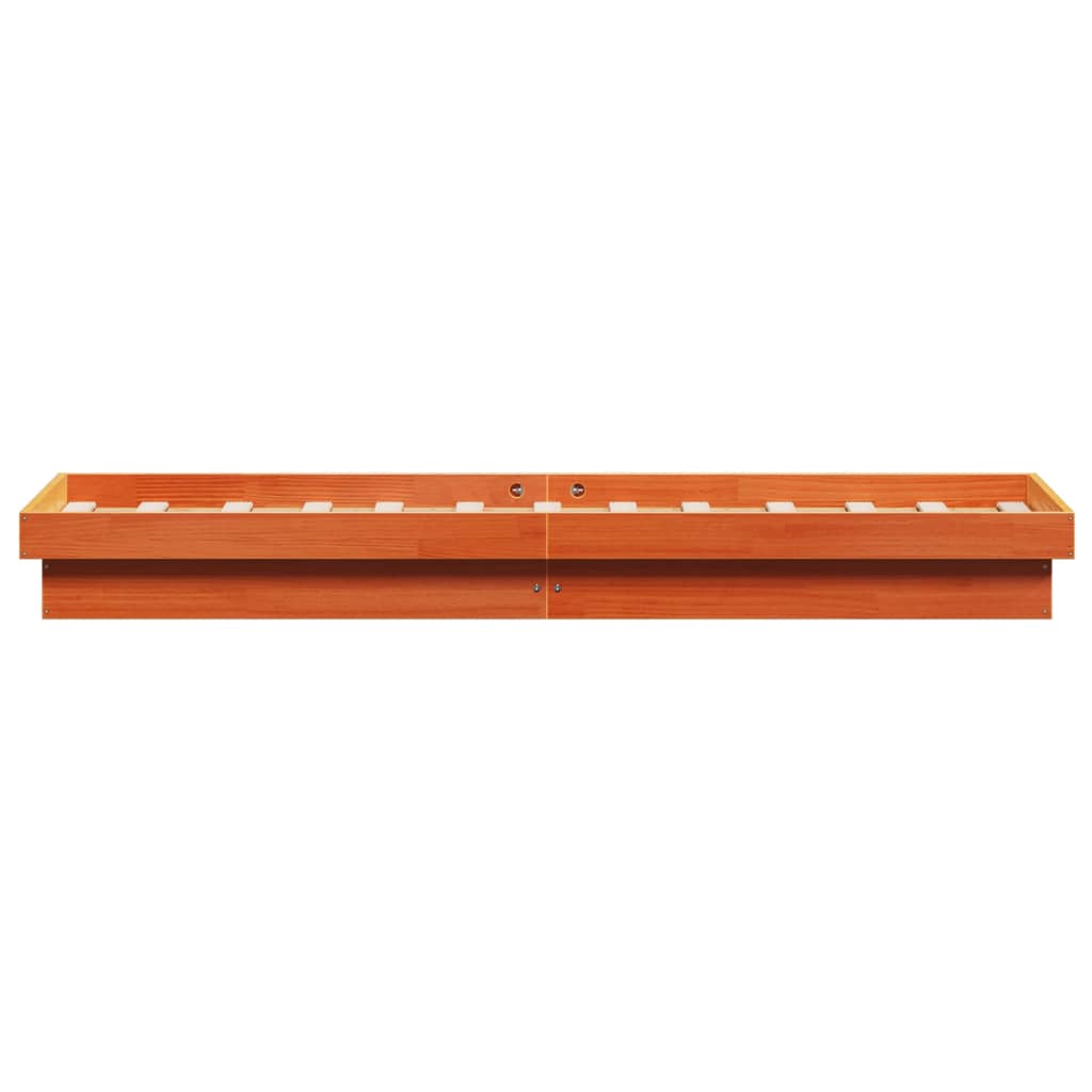 Cadre de lit à LED sans matelas 75x190 cm bois massif - XIOS