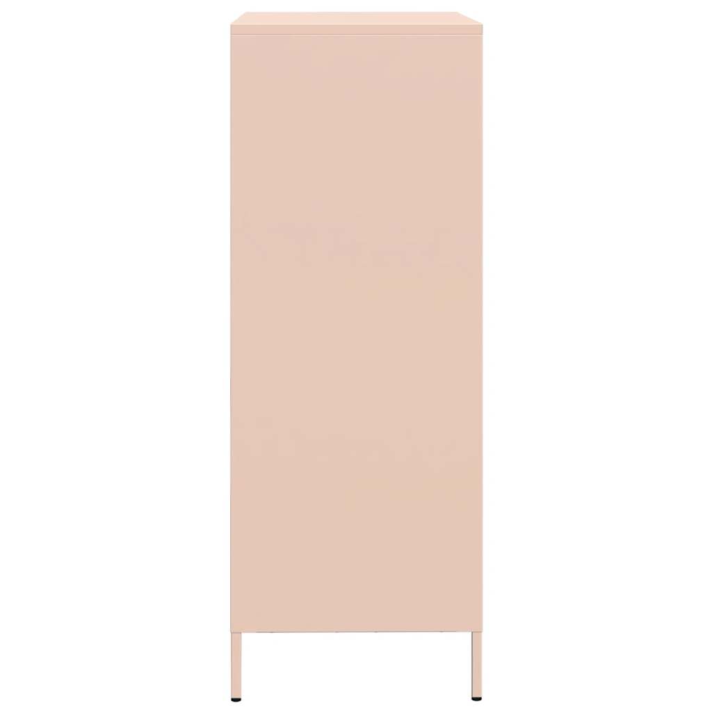 Buffet haut rose 68x39x101,5 cm acier - XIOS