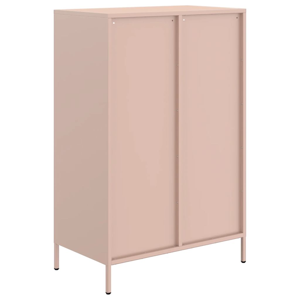 Buffet haut rose 68x39x101,5 cm acier - XIOS
